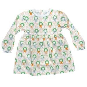 NEW HEYWARD HOUSE girl's long sleeve playtime dress in bows box wreaths